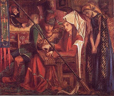 Dante Gabriel Rossetti The Tune of Seven Towers oil painting image